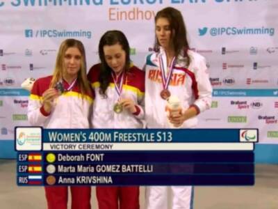 Marta Gómez Battelli, subcampeona de Europa de natación adaptada