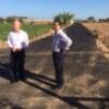 Antonio Peña afirma que con el Camino de La Talona se cierra un importante anillo asfaltado en un área agrícola clave(Chipiona) 
