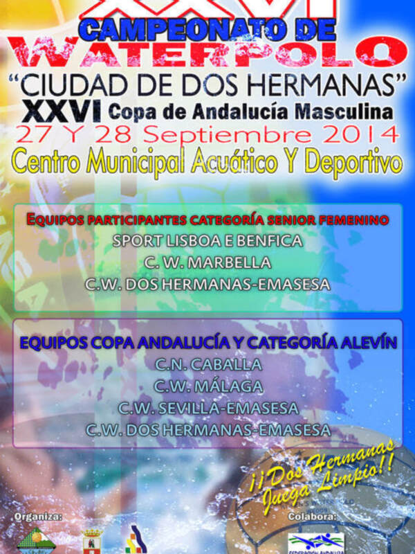 Definido el cartel del XXVI Campeonato de waterpolo Ciudad de Dos Hermanas