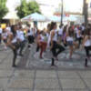 Cuarenta personas participan en la grabación de un flashmobs contra la violencia de género que se difundirá por las redes sociales(Chipiona)  