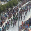 Chipiona salió ayer a la calle masivamente para vivir el paso de la Vuelta a España veinticinco años después