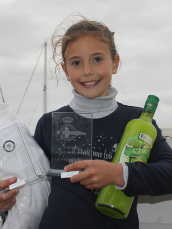 Podio sevillano en la II Regata Ciudad de El Puerto de la clase Optimist
