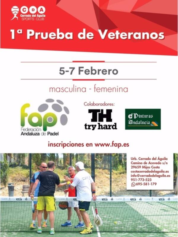 El Circuito Andaluz de Veteranos de pádel bate récords