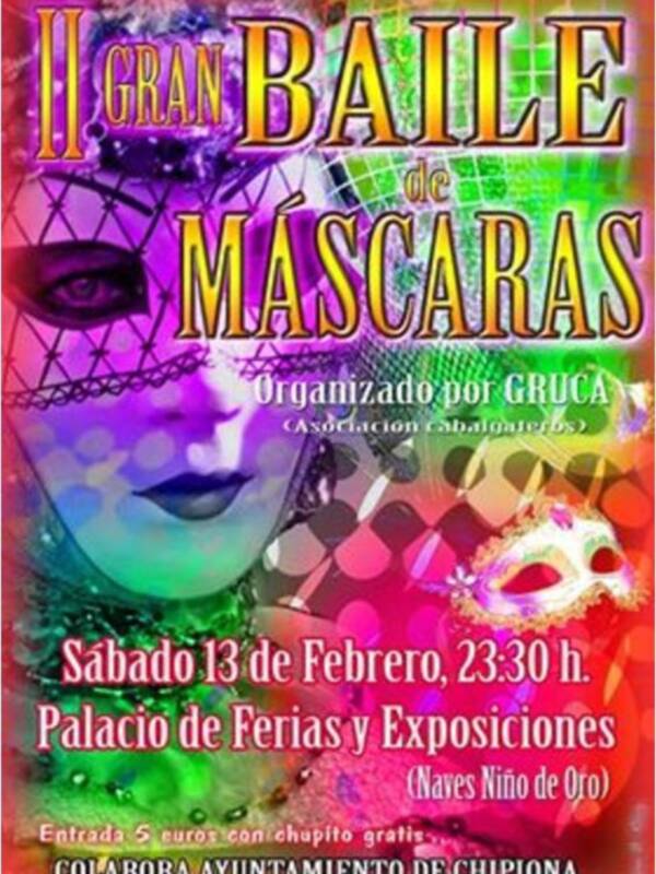 El baile de máscaras de Gruca a refrendar el éxito de su primera edición(Chipiona) 