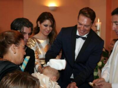 TAMARA Y SU MARIDO DANIEL ROQUE CELEBRAN PRIMERA COMUNIÓN Y BAUTIZO AL MISMO TIEMPO