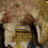 La venerada  Virgen de la Esperanza de Alcalá del Río, vestida en tiempo estival.