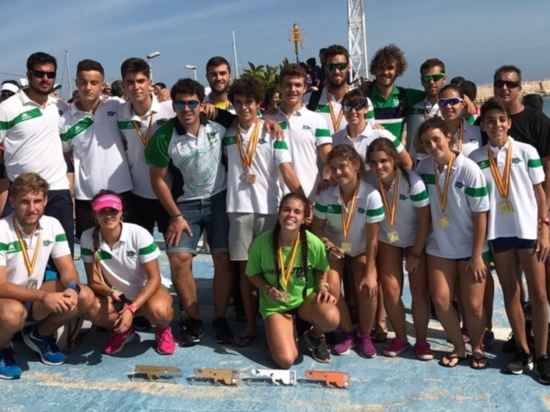 El Náutico Sevilla, subcampeón de España de yolas