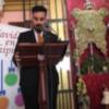 El joven lebrijano David Caro transmitió el espíritu navideño en su pregón de la Navidad .