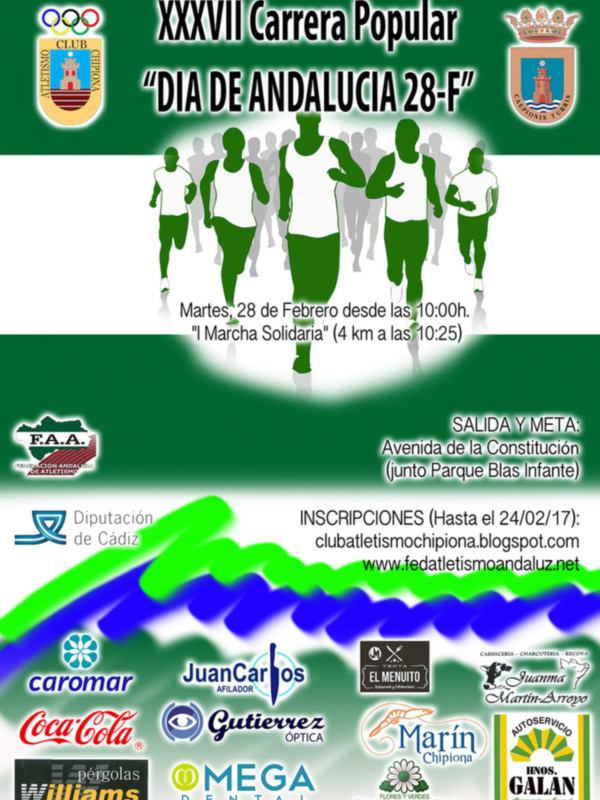 Abierto el plazo de inscripciones para la Carrera Día de Andalucia hasta el 24 de febrero