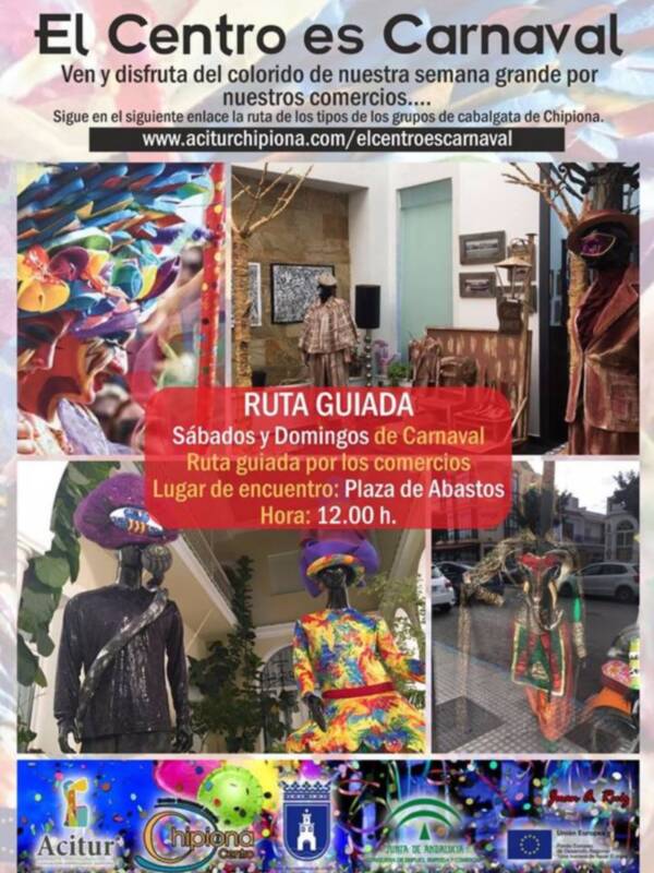 La campaña “El centro es carnaval” de ACITUR y Chipiona Centro lleva la fiesta a las calles y establecimientos de la población