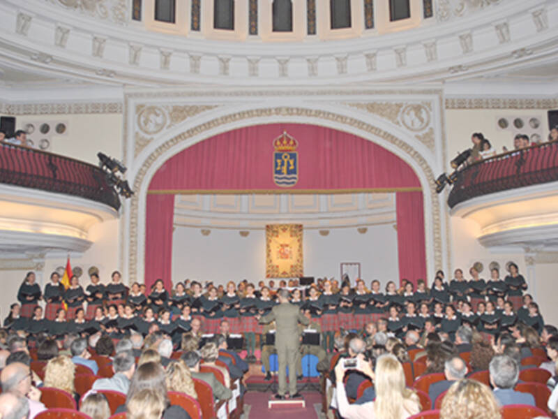 La “Cátedra General Castaños” organiza el Concierto de Cuaresma de 2017 en el Cuartel General de La Fuerza Terrestre.
