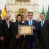 Acto de entrega de medallas de la asociación Santo Ángel en el Castillo de Luna de Rota (Cádiz).