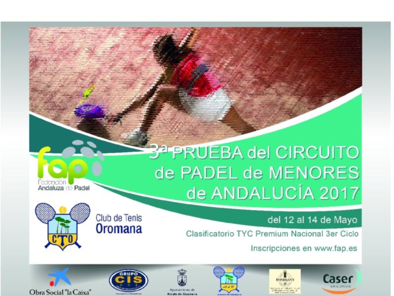 El tercer capítulo del Circuito Andaluz de Menores y sub23 de pádel, en Sevilla