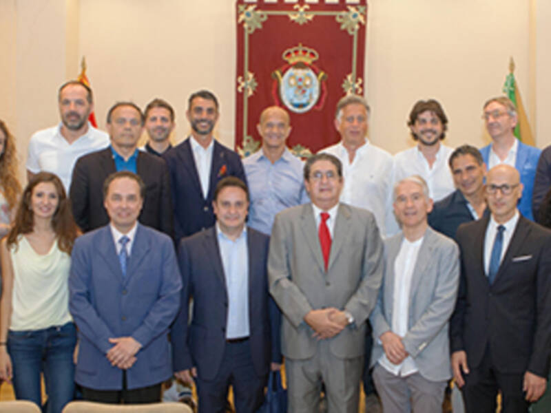 Visita de letrados italianos al Colegio de Abogados de Sevilla