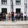Chipiona se ha sumado hoy a los actos establecidos por la Presidencia del Gobierno en repulsa por los atentados de Londres