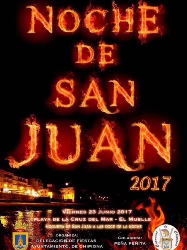 El juanillo de la Hoguera de San Juan de Chipiona simboliza este año el rechazo al abandono y al maltrato animal