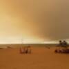 Chipiona se cubrió de una nube de humo y cenizas procedente del incendio que afecta al Parque de Doñana