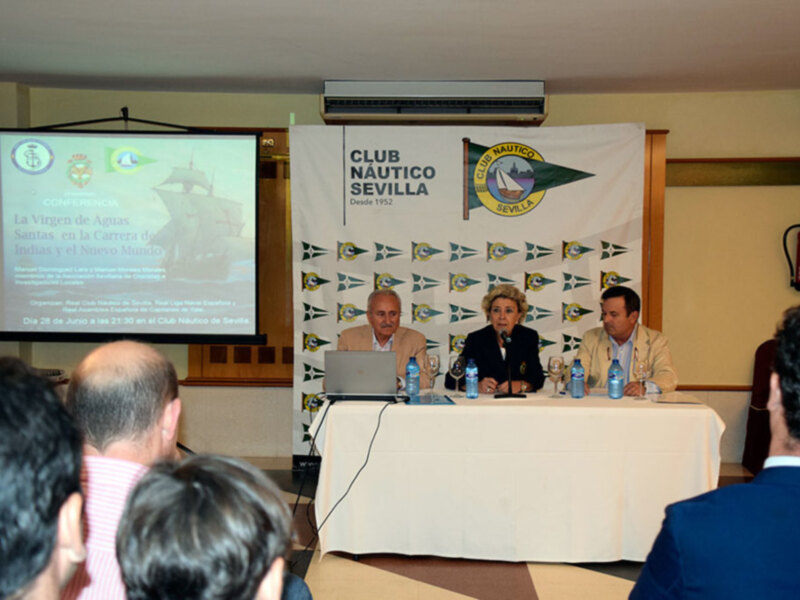 Conferencia en el Club Náutico bajo el título “La Virgen de Aguas Santas en la Carrera de India y el Nuevo Mundo.