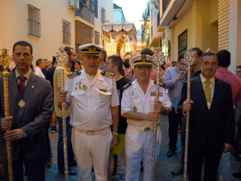 La Virgen del Carmen de Santa Catalina procesionó en el día de su onomástica.