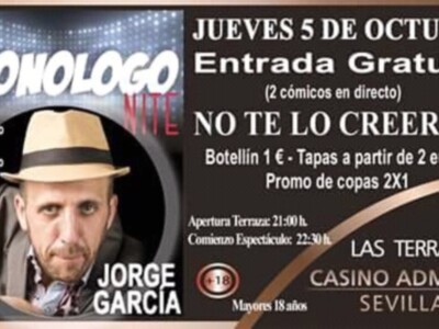 De nuevo, Juan Cano nos presenta a uno de los mejores humoristas del panorama nacional, Jorge García