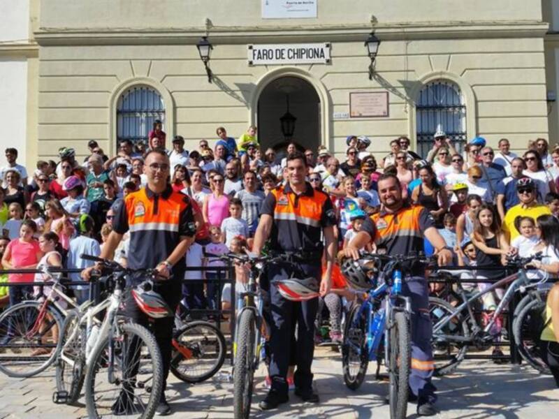 A Chipiona le gusta la bici y lo vive a lo grande con una gran fiesta ciudadana