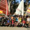 Cuarteto del Club Náutico Sevilla en la concentración juvenil de la RFEV