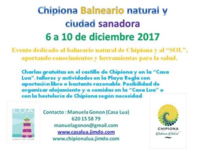 'Chipiona balneario y ciudad sanadora’ ofrece actividades del 6 al 10 de diciembre