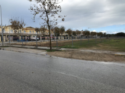 Comienza la primera fase de la adecuación de un espacio urbano para crear un parque público en La Laguna frente a la antigua Depuradora