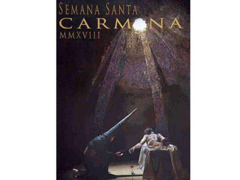 Presentación del cartel que anuncia la Semana Santa 2018 en Carmona