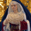 En cuaresma la virgen de las Angustias se vistió de Hebrea.