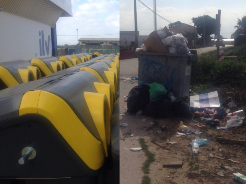 Izquierda Unida pide que se depositen en las calles los contenedores de recogida de basuras