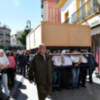 Los dos pasos de la Hermandad del Cristo de Burgos ensayaron para la próxima Semana Santa.