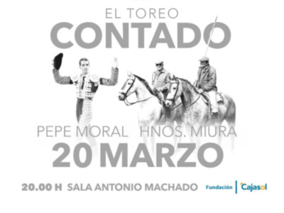 Pepe Moral y los hermanos Miura, protagonistas el martes en El Toreo Contado