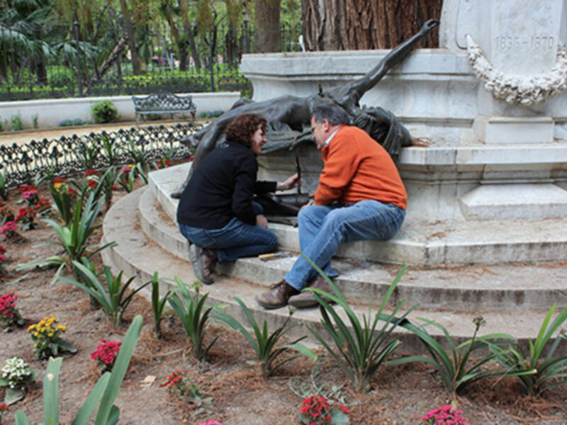 Completada la restauración de la Glorieta de Bécquer en el Parque de María Luisa