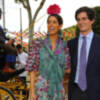 El Duque de Huéscar y su prometida, Sofía Palazuelo, han realizado su primera salida pública tras conocerse su compromiso matrimonial en la feria