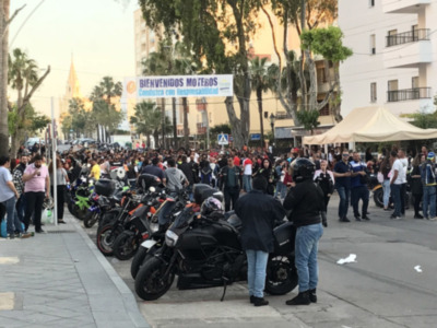 La motorada concluyó en Chipiona sin accidentes de tráfico