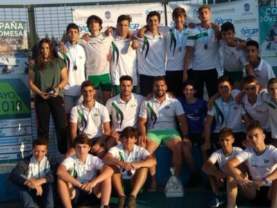 El Náutico Sevilla, podio en la Copa de España de Jóvenes Promesas de piragüismo