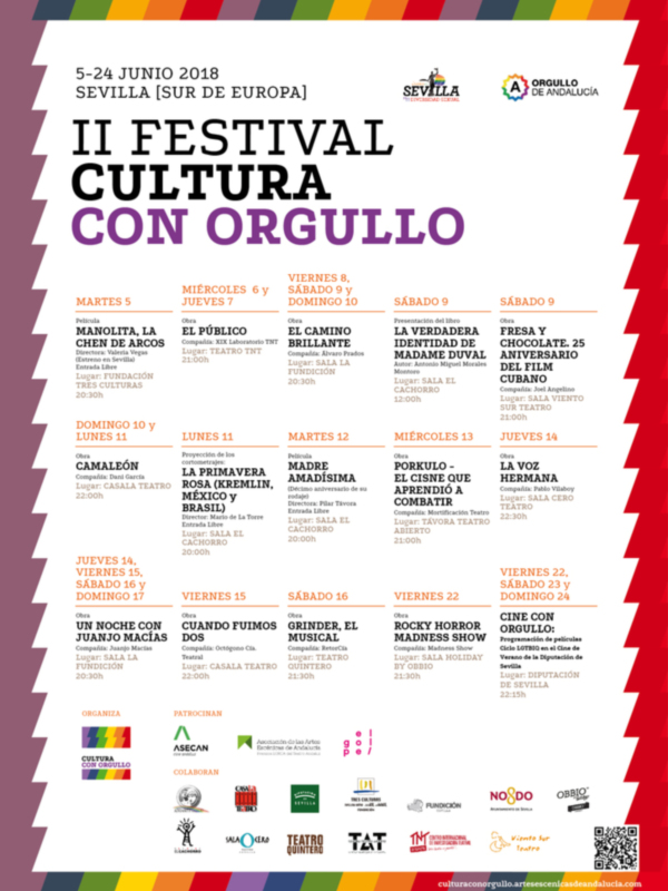 El II Festival Cultura con Orgullo vuelve a convertir Sevilla en el referente LGTBIQ del sur de Europa