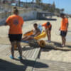 Comienzan los baños a personas con discapacidad o movilidad reducida en la playas de Chipiona