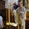 San Antonio  de Padua procesionó  y dió su bendición por la feligresía de San Vicente de Sevilla