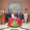 Una representación del cuerpo consular de Sevilla visitó el presidente y su junta directiva del Ateneo hispalense.