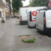 Grandes tocones en la calle Adriano