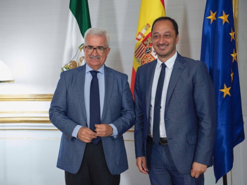 Gómez de Celis se reúne con Jiménez Barrios para abordar asuntos de interés para el Estado y la Junta de Andalucía