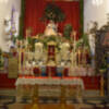 El Rvdo. Pedro José presidio la solemne función a la pastora  de Santa Marina.