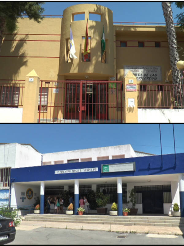 El Ayuntamiento de Chipiona inicia el arreglo de las cubiertas de los techos de los colegios Maestro Manuel Aparcero y Cristo de las Misericordias