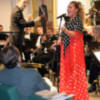 Laura Gallego cantó en el concierto de la Caja Rural del  Sur de Sevilla.