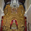 La dolorosa de Triana vestida de luto.