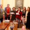 El Colegio de Abogado ha entregado hoy a Andex y Aldeas Infantiles más de 3.000 euros obtenidos con su Tertulia Solidaria.-
