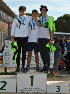 El Náutico Sevilla, campeón de Andalucía de piragua cross