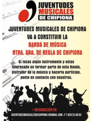 IU apoya la creación de una banda de música por Juventudes Musicales